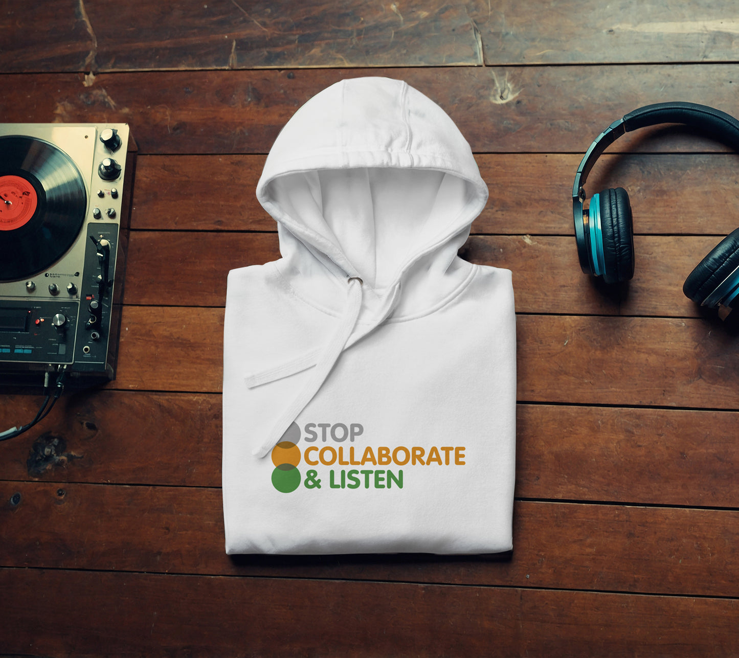 Unisex Hoodie - STOP, COLLABORATE & LISTEN